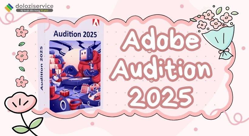 Adobe Audition 2025 Giao diện làm việc chuyên nghiệp của Adobe Audition 2025