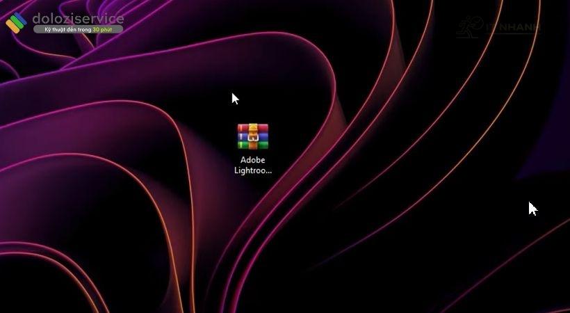 Giải nén file tải Adobe Lightroom 2025 để bắt đầu cài đặt Giải nén file tải Adobe Lightroom 2025 ra màn hình desktop - IT Nhanh