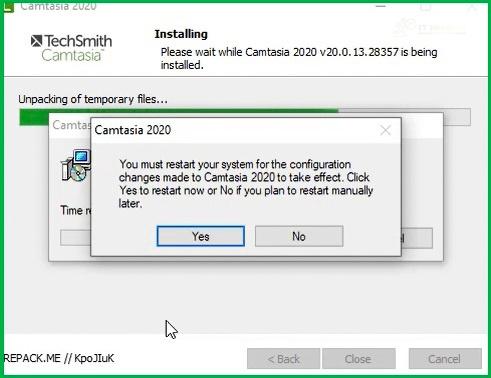 Hoàn tất cài đặt Camtasia 2020