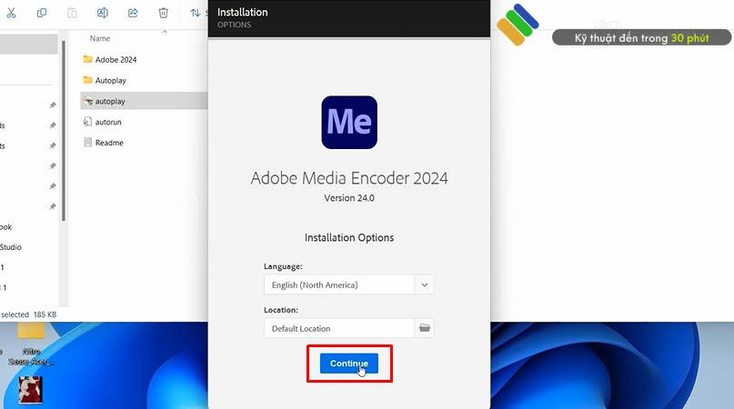 Tiến hành chọn Continue để tiếp tục cài đặt phần mềm. Tiến hành chọn Continue để tiếp tục cài đặt phần mềm.