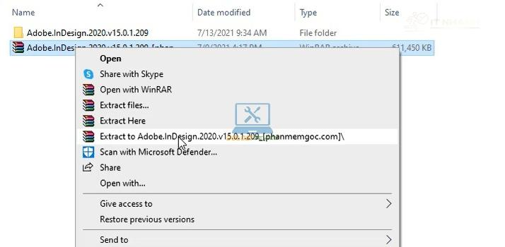 Giải nén phần mềm InDesign 2020 Giải nén phần mềm InDesign 2020 Full Crack