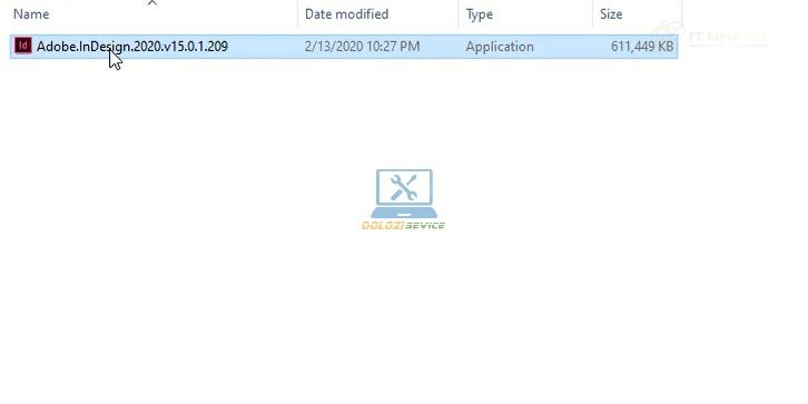 Chạy File cài đặt phần mềm InDesign 2020 Chạy File cài đặt phần mềm