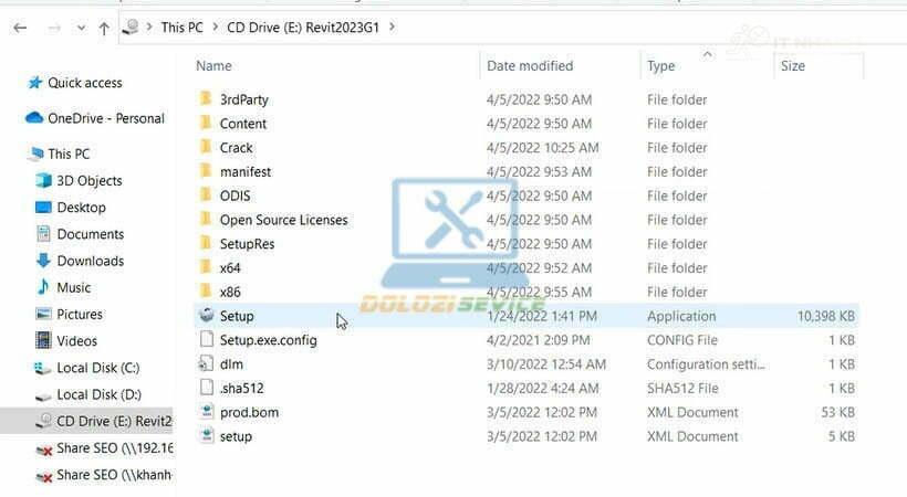 Chạy setup Revit 2023 Chạy file setup Autodesk Revit 2023