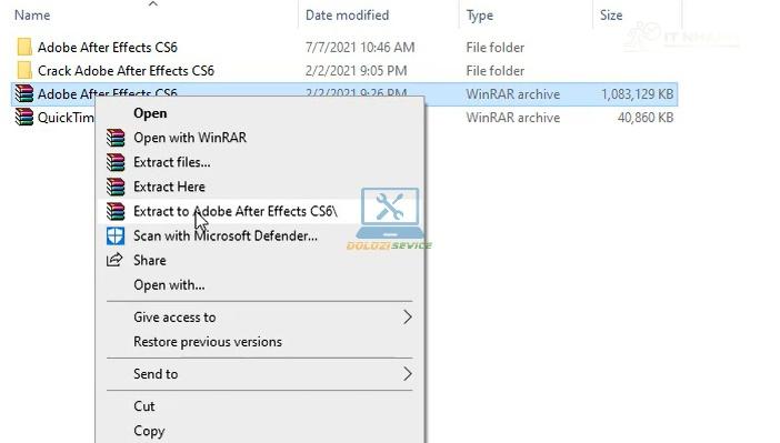Giải nén phần mềm After Effects CS6 Full Crack Giải nén phần mềm After Effects CS6