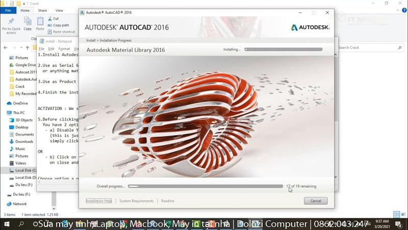 Đợi cài đặt autocad 2016 Đợi cài đặt autocad 2016