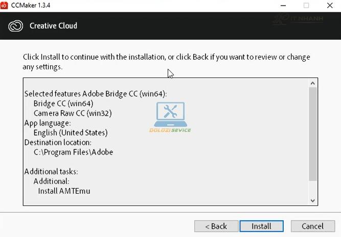 Chọn Install Chọn Install