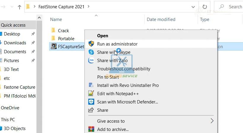 Khởi động file Setup FastStone Capture 2021