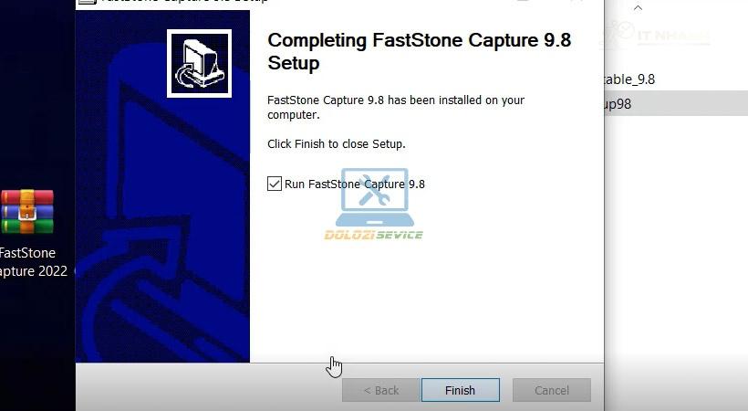 Hoàn tất cài đặt FastStone Capture 2022