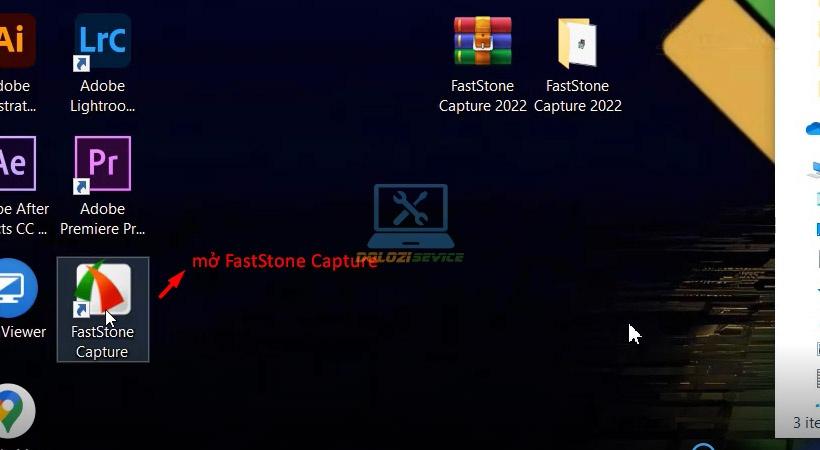 Mở FastStone Capture 2022