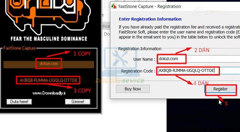 Bắt đầu các bước kích hoạt FastStone Capture 8.7.