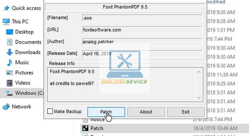 Chọn Patch Foxit PhantomPDF Business 9