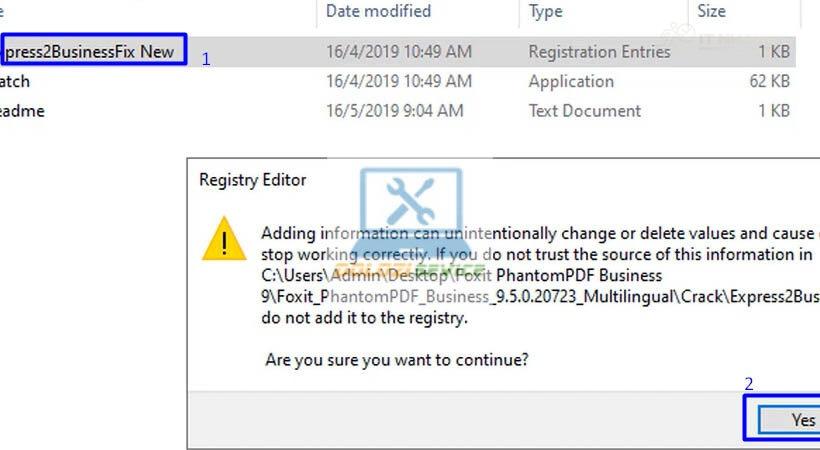 Chọn Yes Foxit PhantomPDF Business 9