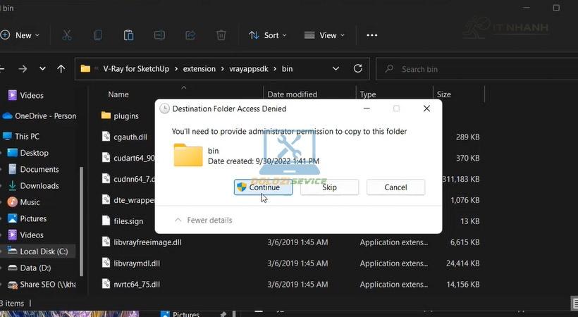 Tiếp tục thay thế file Xác nhận thay thế file