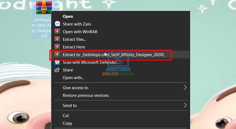 Giải nén Affinity Designer 2020 Giải nén Affinity Designer 2020