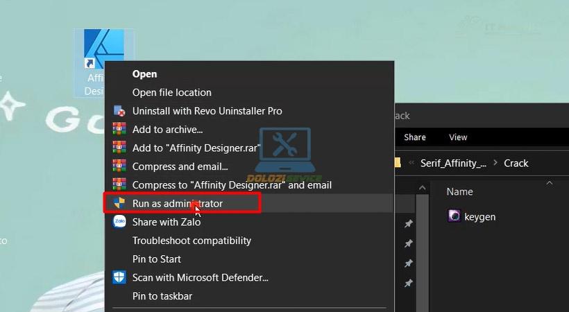 Khởi động Affinity Designer 2020 Khởi động Affinity Designer 2020