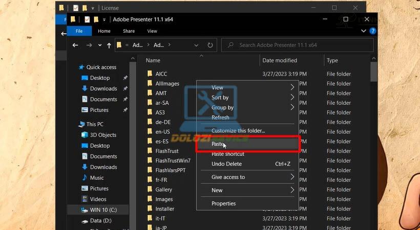 Dán file kích hoạt Adobe Presenter 2019 Dán file kích hoạt Adobe Presenter 2019
