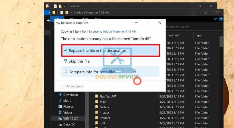 Chọn tùy chọn ghi đè Adobe Presenter 2019 Chọn tùy chọn ghi đè Adobe Presenter 2019