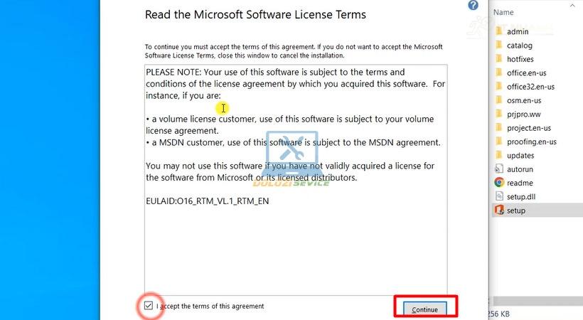 Chọn I accept và nhấn Continue Chọn I accept và nhấn Continue