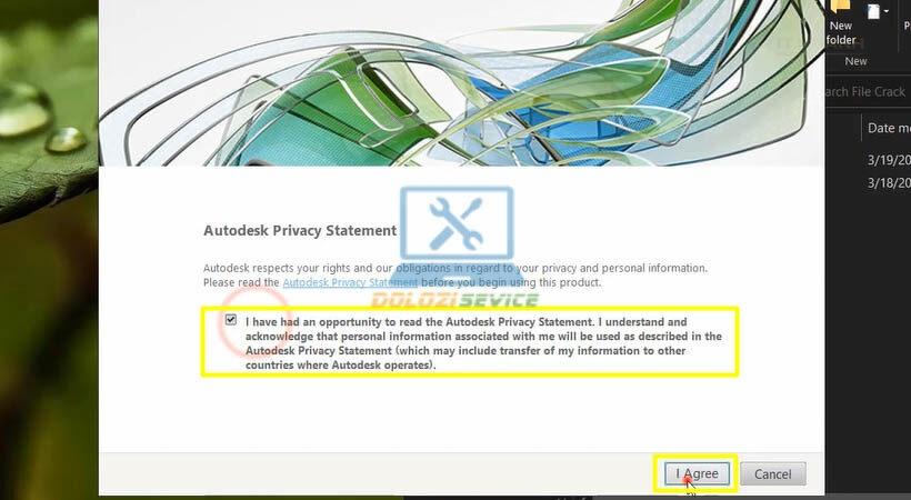 Chọn I Agree để chấp nhận điều khoản sử dụng Inventor 2015 Chọn I Agree để chấp nhận điều khoản sử dụng Inventor 2015