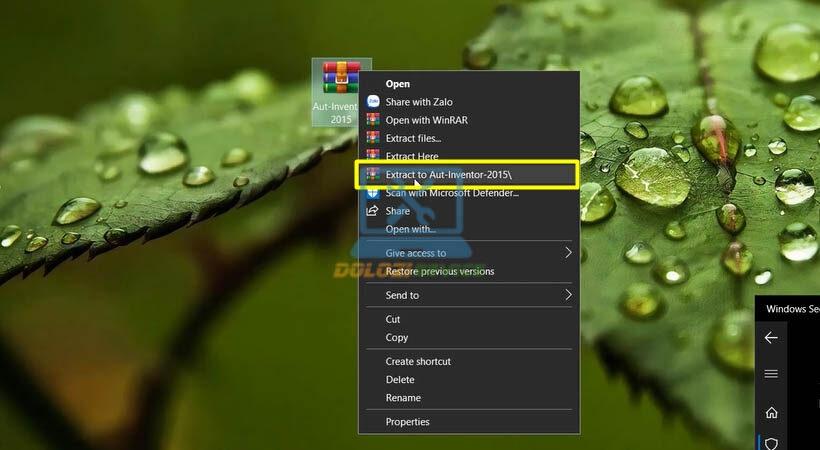 Giải nén file Inventor 2015 Giải nén file Inventor 2015