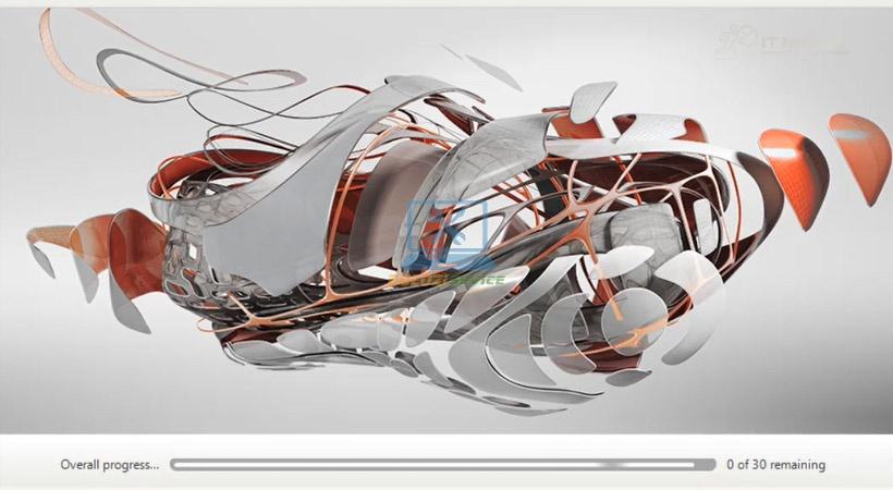 Chờ cài đặt Inventor 2017 hoàn tất