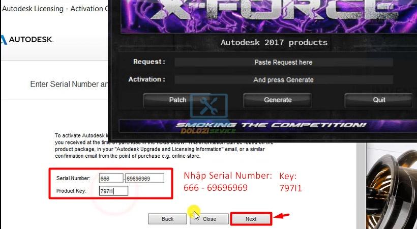 Dán Serial Number và Product Key Inventor 2017