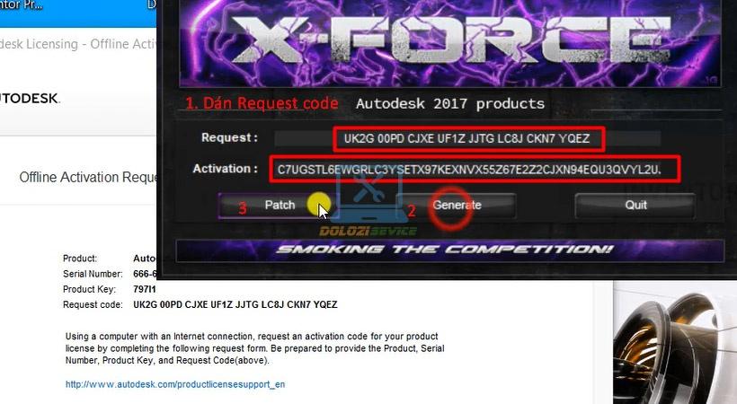 Làm theo hướng dẫn để lấy mã kích hoạt Inventor 2017