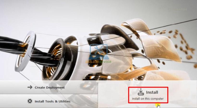 Nhấn Install để cài Inventor 2017