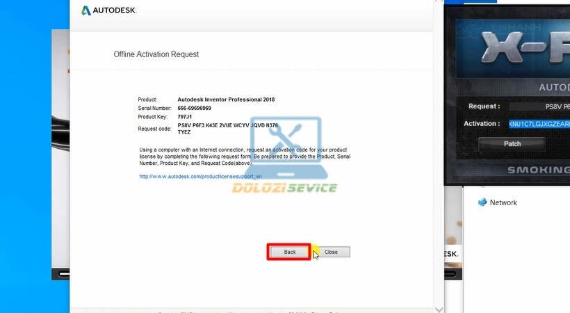 Quay lại bước trước trong quá trình kích hoạt