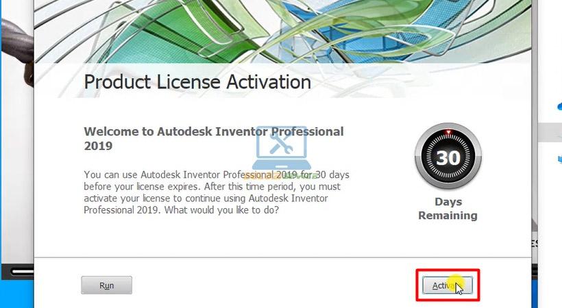 Click chọn Activate