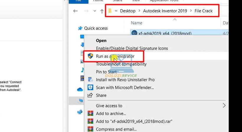 Chạy file kích hoạt