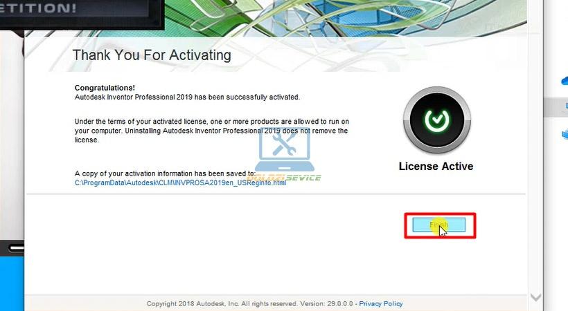 Hoàn tất kích hoạt