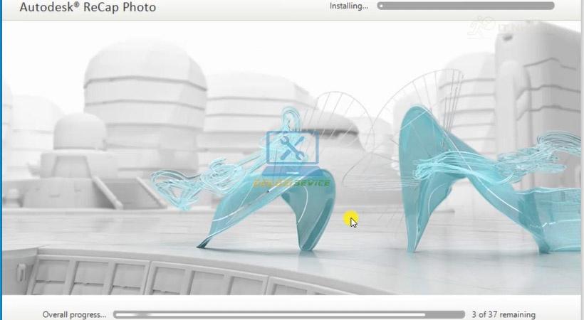 Chờ phần mềm Inventor hoàn tất cài đặt
