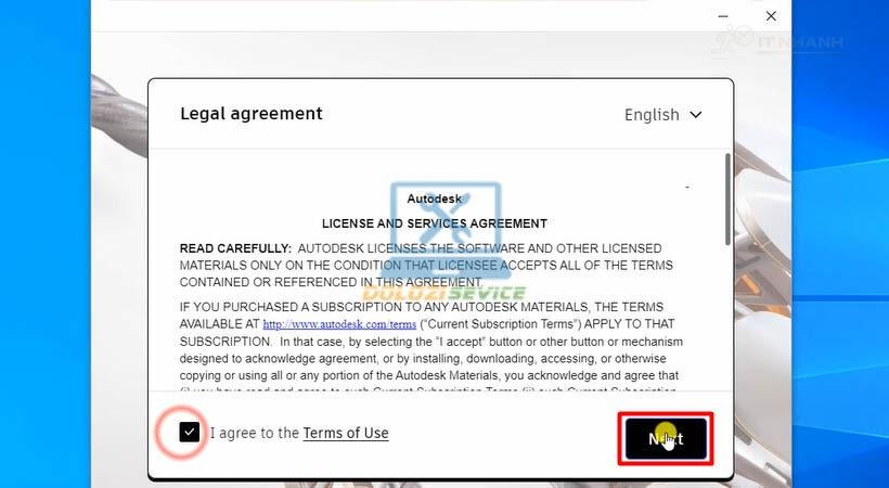 Inventor 2022: Bước 3 - Chọn Next Tiếp tục cài đặt Inventor 2022 bằng cách chọn Next