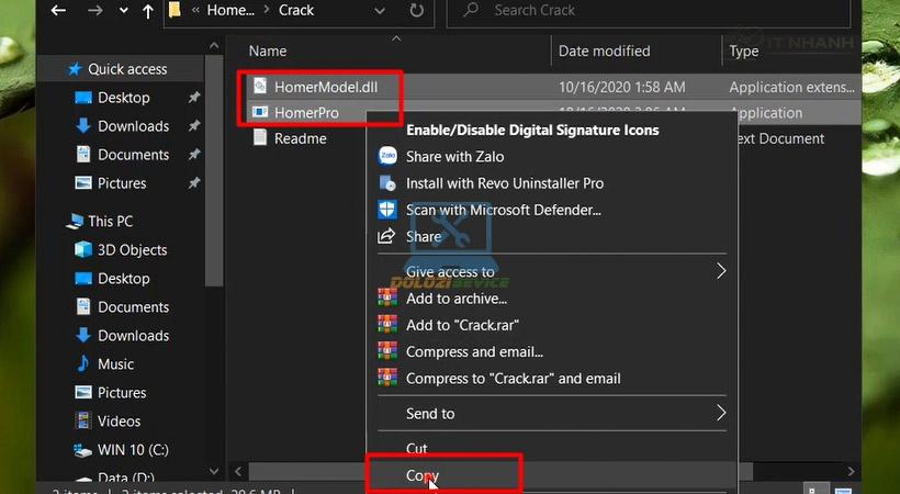 Copy file kích hoạt Homer Pro 3 Copy 2 file kích hoạt Homer Pro 3 tại IT Nhanh